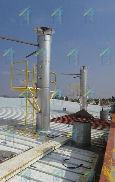 Proceso de instalación de chimeneas industriales